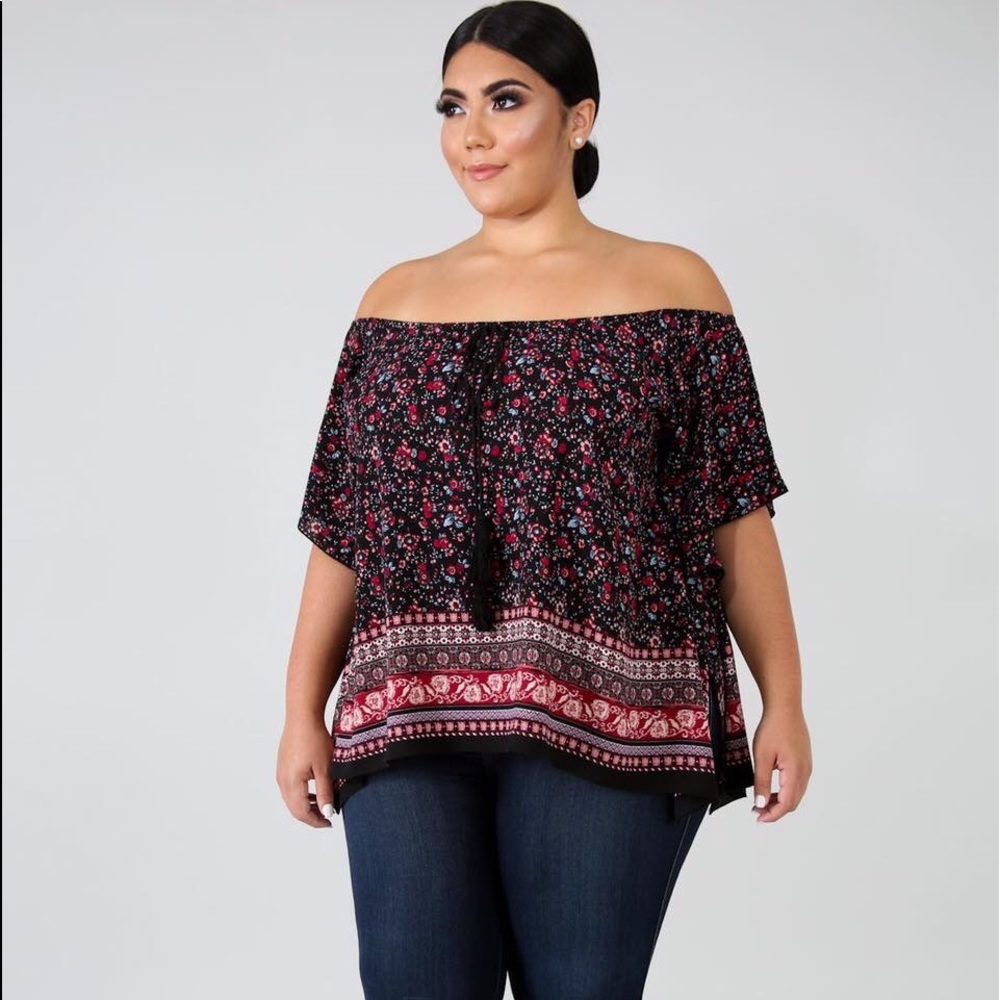 Garden plus size top